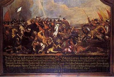 unknow artist The Battle of Saint Gotthard, bavarian oil-painting